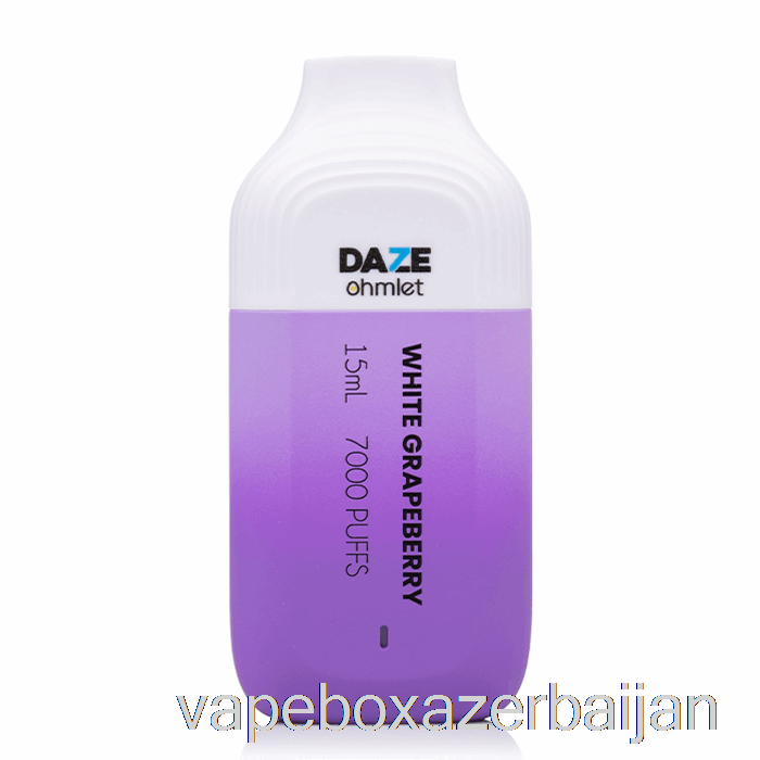 Vape Baku 7 Daze OHMLET 7000 Disposable White Grapeberry